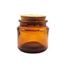 A brown jar with a cork lid - 100 ml