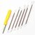 The carved candles set of knives, Knife type: Set of knives (6 knives-loops + 1 main knife) - Candle Art The carved candles set of knives, Knife type: Set of knives (6 knives-loops + 1 main knife)