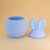 Gypsum Candle Pot "Easter Bunny" - Pastel Blue, Color: Pastel blue - Candle Art Gypsum Candle Pot "Easter Bunny" - Pastel Blue, Color: Pastel blue