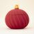 Candle pot  Christmas tree ball red and gold, Color: Red - Candle Art Candle pot  Christmas tree ball red and gold, Color: Red
