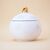 Candle pot  Christmas tree ball white and gold, Color: White - Candle Art Candle pot  Christmas tree ball white and gold, Color: White