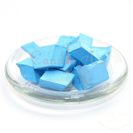 Pastel blue dye for paraffin and wax, Color: Pastel blue
