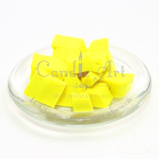 Bright yellow dye for paraffin and wax, Color: Bright yellow