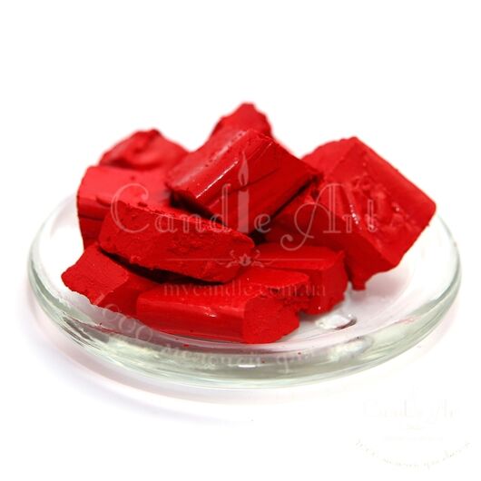 Red dye for paraffin and wax, Color: Red