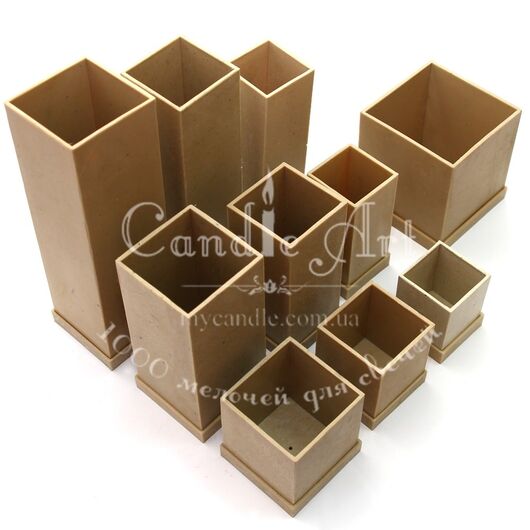 Plastic candle mold - Prism (50✕50✕60 mm), Size: 50✕50✕60 mm