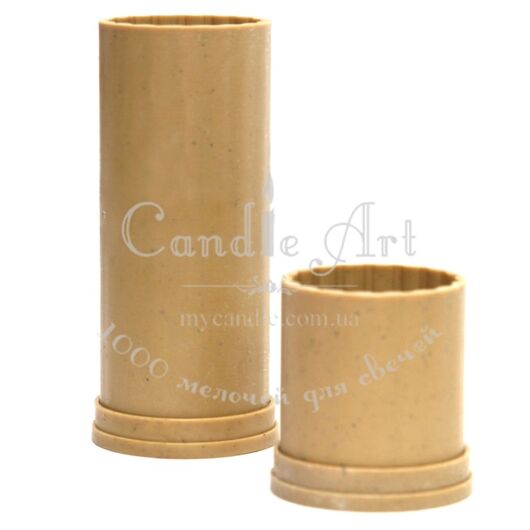 Plastic candle mold - Corrugated (Ø 70✕80 mm), Size: Ø 70✕80 mm, 2 image - Candle Art Plastic candle mold - Corrugated (Ø 70✕80 mm), Size: Ø 70✕80 mm, 2 image