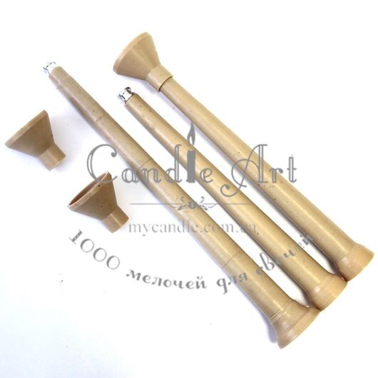 Plastic form for a candle - Thin Round, 12✕22✕240 mm, Size: Round, 12✕22✕240 mm