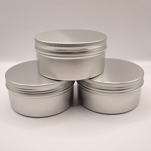 Aluminum jar for candles - volume 200 ml, Volume: 200 ml, 2 image - Candle Art Aluminum jar for candles - volume 200 ml, Volume: 200 ml, 2 image