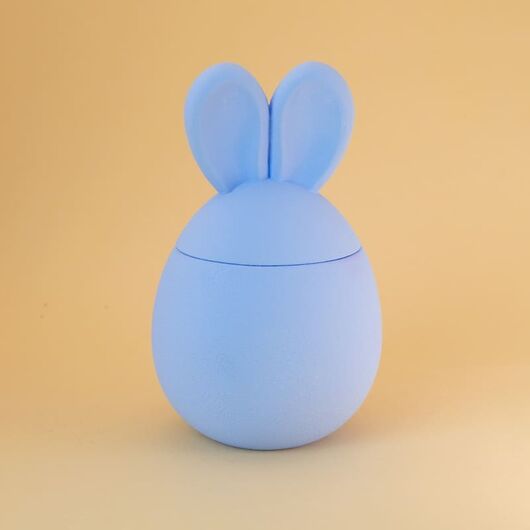 Гипсовое кашпо «Пасхальный кролик» для свечей ➤ Пастельно-синий ➤ Объем - 110 мл, Цвет: Пастельно-синий, фото 2