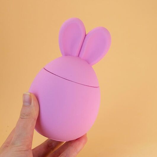Easter Bunny Plaster Planter for Candles ➤ Pastel pink ➤ Volume - 110 ml, Color: Pastel pink, 3 image - Candle Art Easter Bunny Plaster Planter for Candles ➤ Pastel pink ➤ Volume - 110 ml, Color: Pastel pink, 3 image