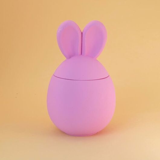 Easter Bunny Plaster Planter for Candles ➤ Pastel pink ➤ Volume - 110 ml, Color: Pastel pink, 2 image - Candle Art Easter Bunny Plaster Planter for Candles ➤ Pastel pink ➤ Volume - 110 ml, Color: Pastel pink, 2 image
