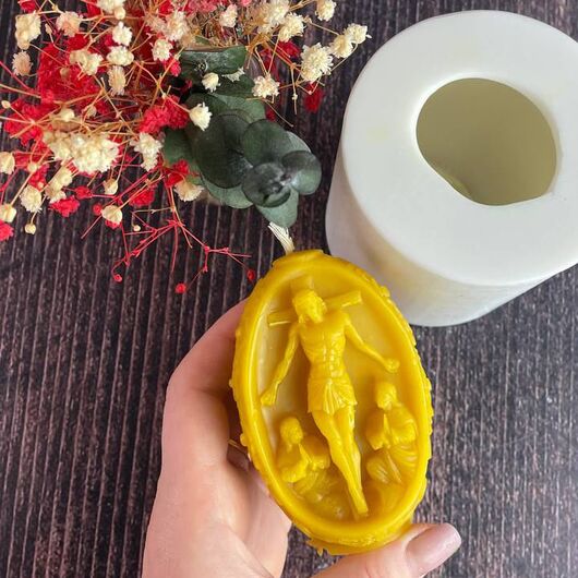 Silicone mold for candles - Crucifixion Scene, 4 image - Candle Art Silicone mold for candles - Crucifixion Scene, 4 image