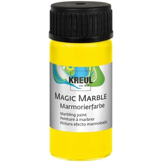 Paint for marbling candles Kreul Magic Marble ➤ Color - Lemon-yellow, Color: Lemon-yellow