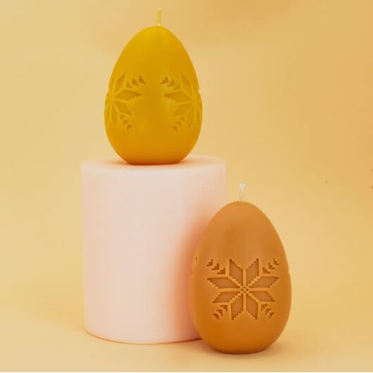 Silicone mold for candles - Silicon mold "Pysanka-Embroidered", 2 image