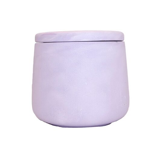 Lilac pot "barrel" gypsum, Color: Lilac