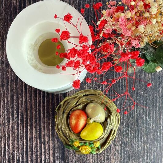 Silicone mold for candles - Easter nest, 2 image