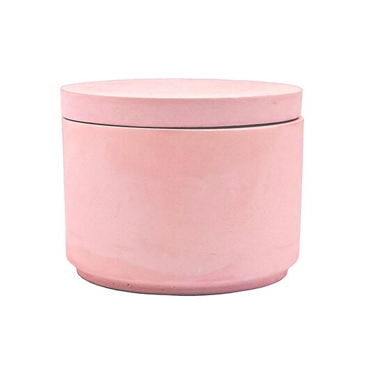 Розовое кашпо "шкатулка" с гипса, Цвет: Розовый