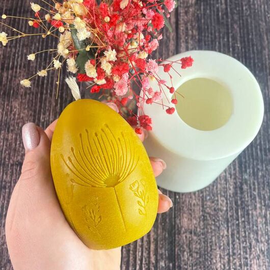 Силиконовая форма для свечей - Полевой цветок, фото 4