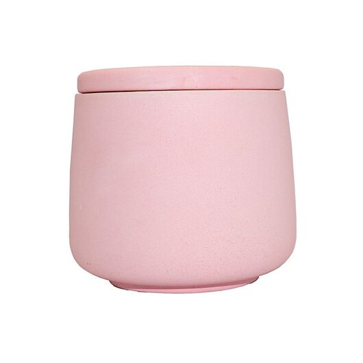 Pink pot "barrel" gypsum, Color: Pink