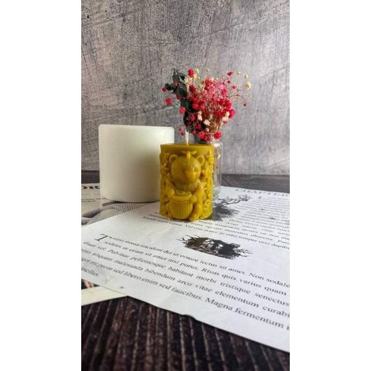 Силіконова форма для свічок - Ведмедик з бджілками, фото 5 - Candle Art Силіконова форма для свічок - Ведмедик з бджілками, фото 5