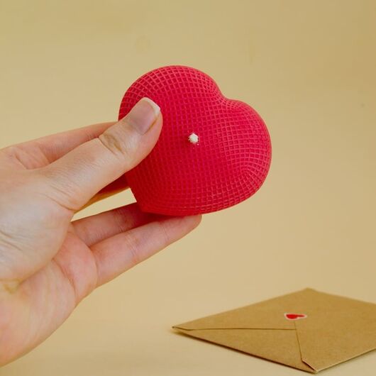 Silicone Mold “Heart” for candle, 2 image