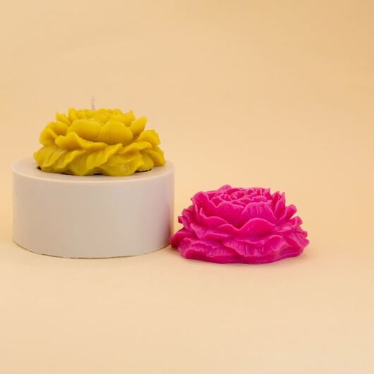 Силиконовая форма "Пион" для свечей