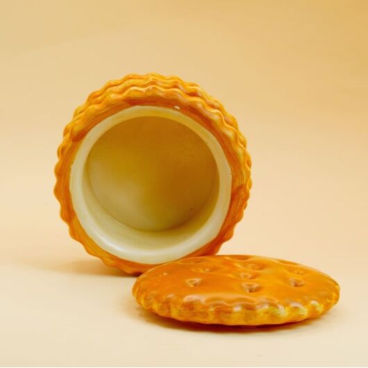 Гипсовое кашпо «Крекер» для свечей ➤ Круглая ➤ Объем - 100 мл, Форма: Круглая, фото 3