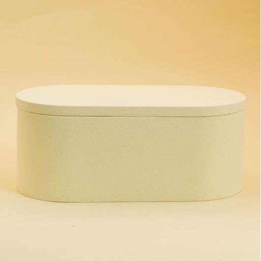 Гипсовое кашпо «Оливия» для свечей ➤ Пастельно-желтый ➤ Объем - 340 мл, Цвет: Пастельно-желтый, фото 2