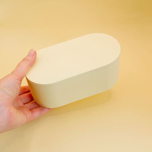 Гипсовое кашпо «Оливия» для свечей ➤ Пастельно-желтый ➤ Объем - 340 мл, Цвет: Пастельно-желтый, фото 4