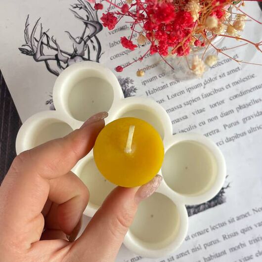 Silicone mold for candles - Teapots 6 in 1
