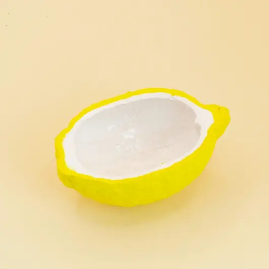 Гипсовое кашпо «Лимон» для свечей ➤ ➤ Объем - 60 мл, фото 2