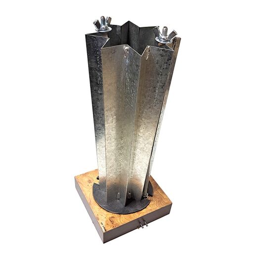 Plastic mold for a candle - Star 100✕70✕250 (metal - 8 beams), Size: 100✕70✕250 (metal - 8 beams)
