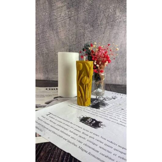 Силиконовая форма для свечей - Весенние тюльпаны, фото 5