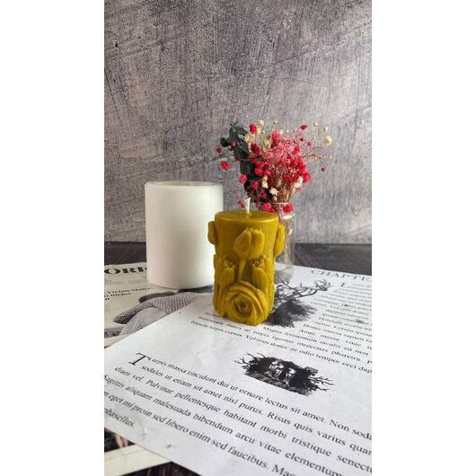 Силиконовая форма для свечей - Сад нежности, фото 4