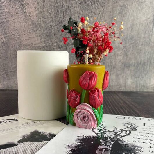 Silicone mold for candles - Garden of Tenderness