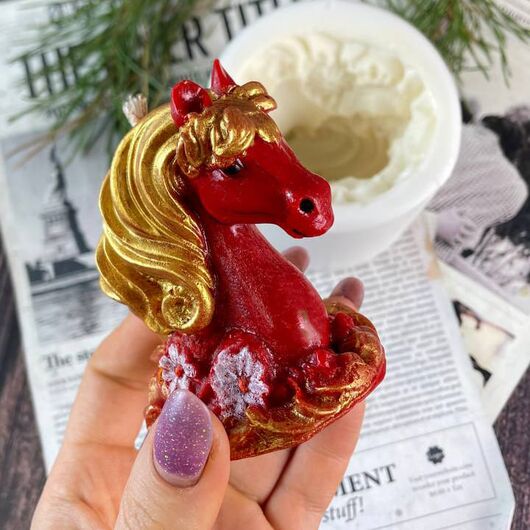Silicone mold for candles - Fairytale Horse